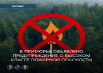 В Приморье объявлено предупреждение о высоком классе пожарной опасности В Приморье объявлено предупреждение о высоком классе пожарной опасности