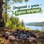Отдых на природе должен быть с заботой об окружающем мире Отдых на природе должен быть с заботой об окружающем мире