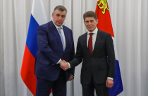Дороги, порты и дроны: Олег Кожемяко обсудил с Леонидом Слуцким «Поворот на Восток»